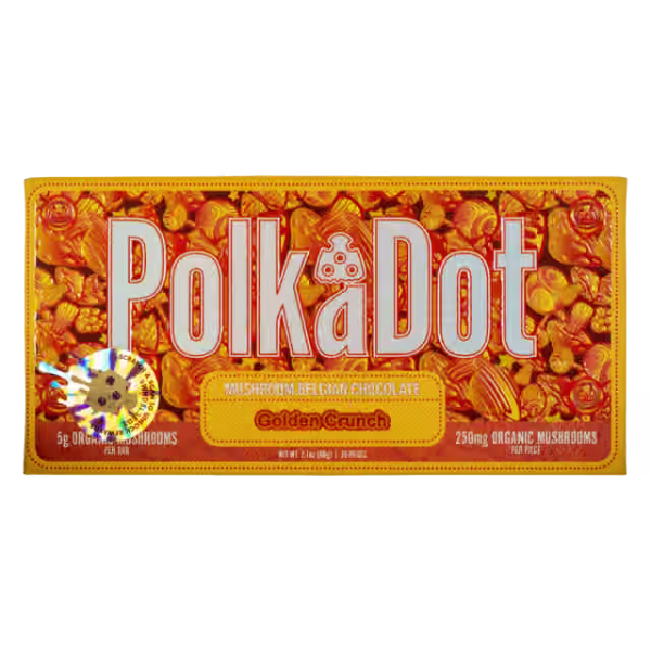 Buy Buy PolkaDot Mushroom Belgian Chocolate Bar | Golden Crunch 5G